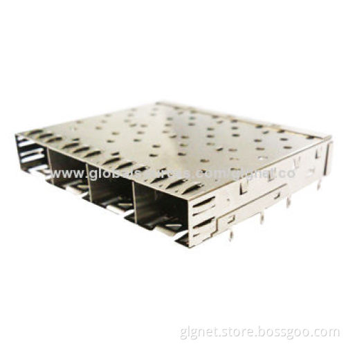 SFP Connector, 1 x 4 Shell Press Fit Type